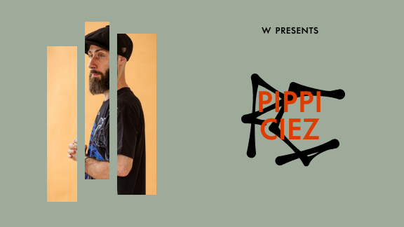 A graphic featuring a man with a beard and hat, segmented into vertical strips, on the left. On the right, text reads 