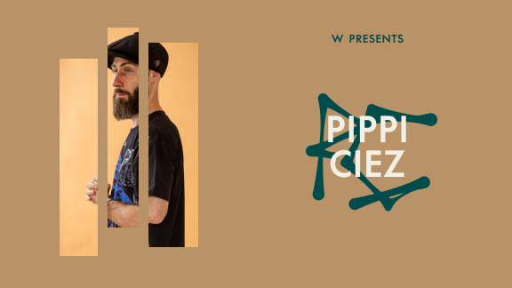 Un hombre con barba y gorra aparece en tres secciones verticales recortadas a la izquierda. A la derecha, texto